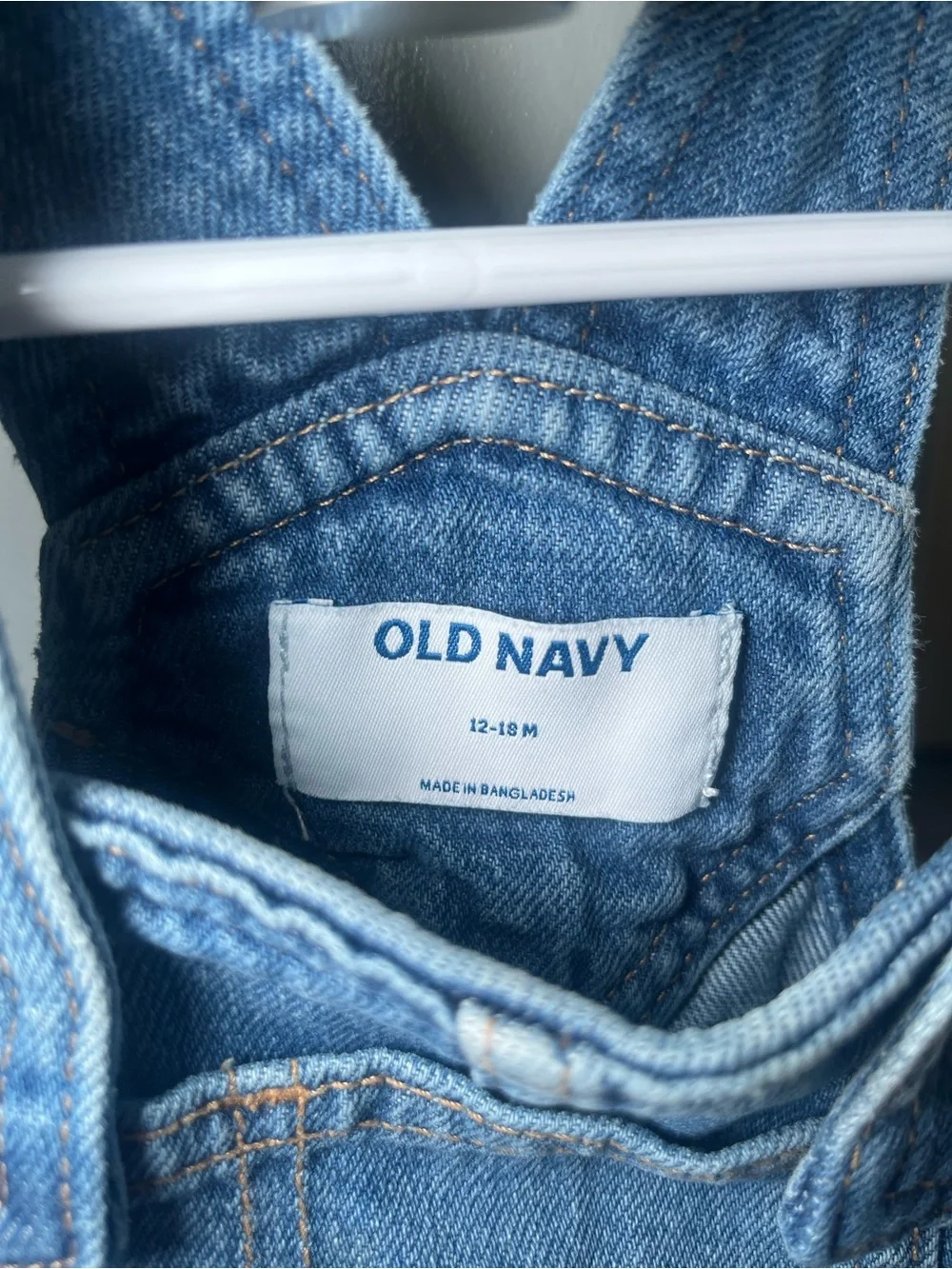 Old Navy Blue Denim Overall Dress for Kids